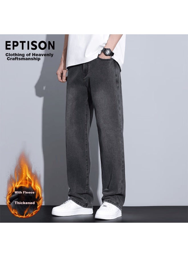 EPTISON Yipintiancheng [high Street Wide-leg] Men's Jeans,   Style, Versatile Loose Straight-leg Youth Pants For Me - Image 1