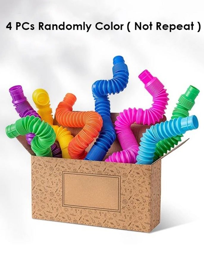 4 Pcs Random Colors Flexible Tube For Kids And Adults Toy - Image 4