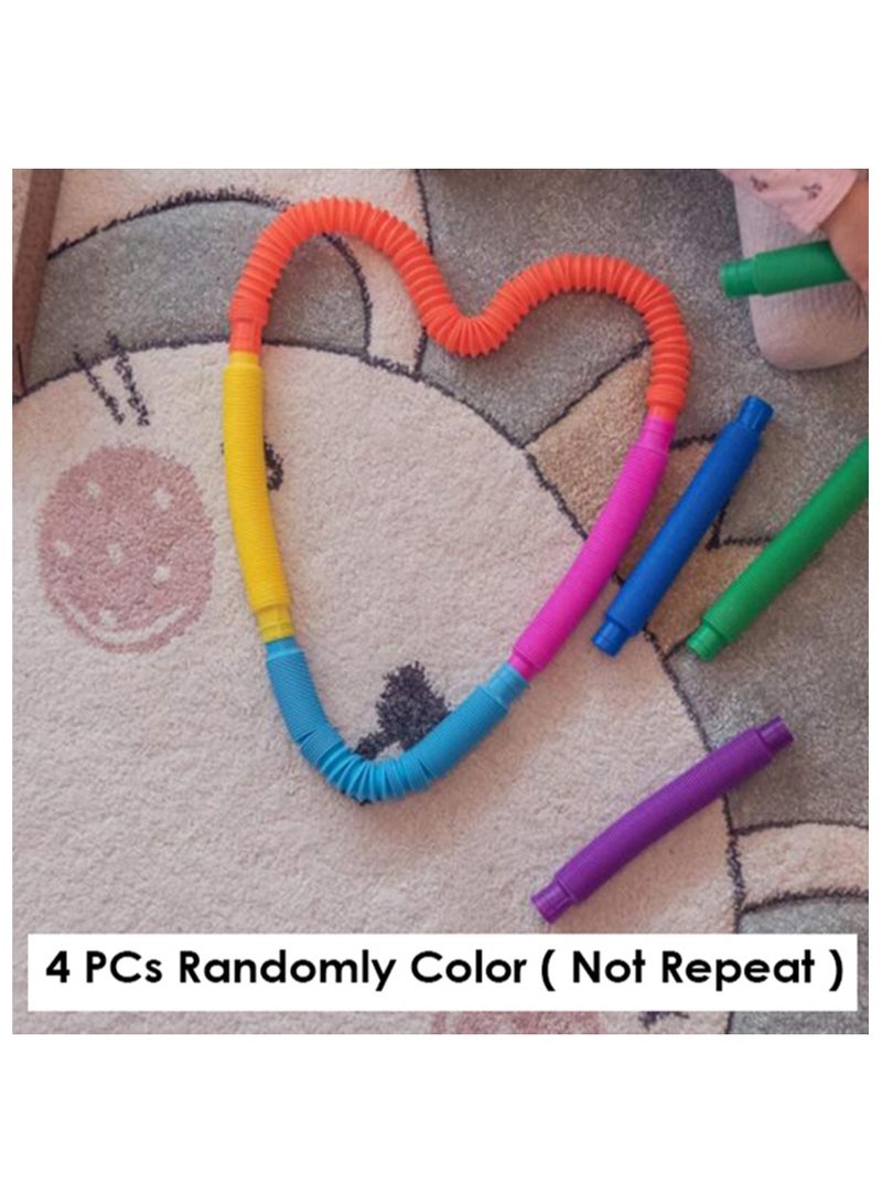 4 Pcs Random Colors Flexible Tube For Kids And Adults Toy - Image 3
