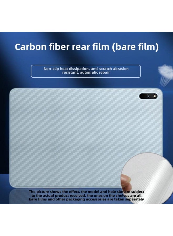 Generic For Lenovo Small Padpro2025 12.7 Inch Carbon Fiber Flat Back Film Y700 Frosted HD Tpu Film-Color:Full Screen · Carbon Fiber Rear Film (bare Die)-Dimensions:Lenovo Saver Y700(8.8 Inch)  - Image 1