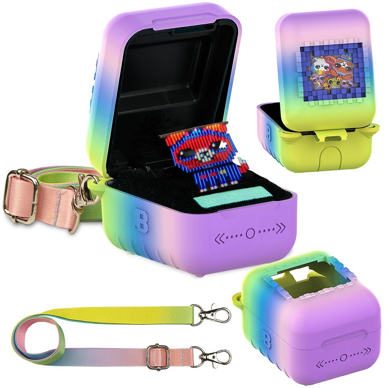 JCHPINE Silicone Cover Case for Bitzee Interactive Digital Pet and Case, Protective Skin Sleeve for Bitzee Virtual Electronic Pets Accessories (for Original 15 Animals) (Rainbow) - Image 1