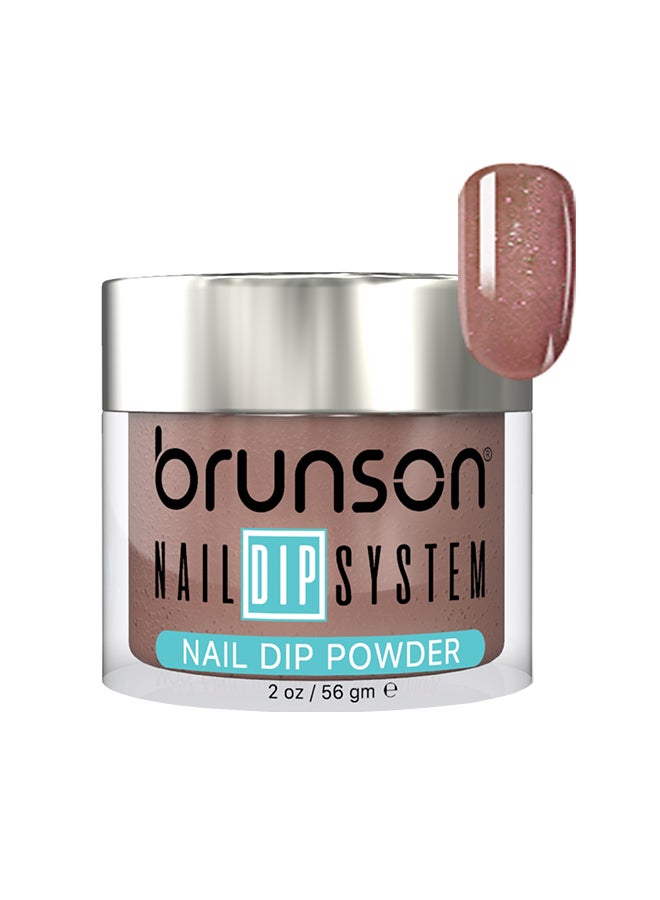 brunson Nail Dip Powder Dip And Buff System Color 56gm, French Nail Art Starter Manicure Salon DIY At Home Odor Free And Long Lasting No Needed Nail Lamp Curing BDK071