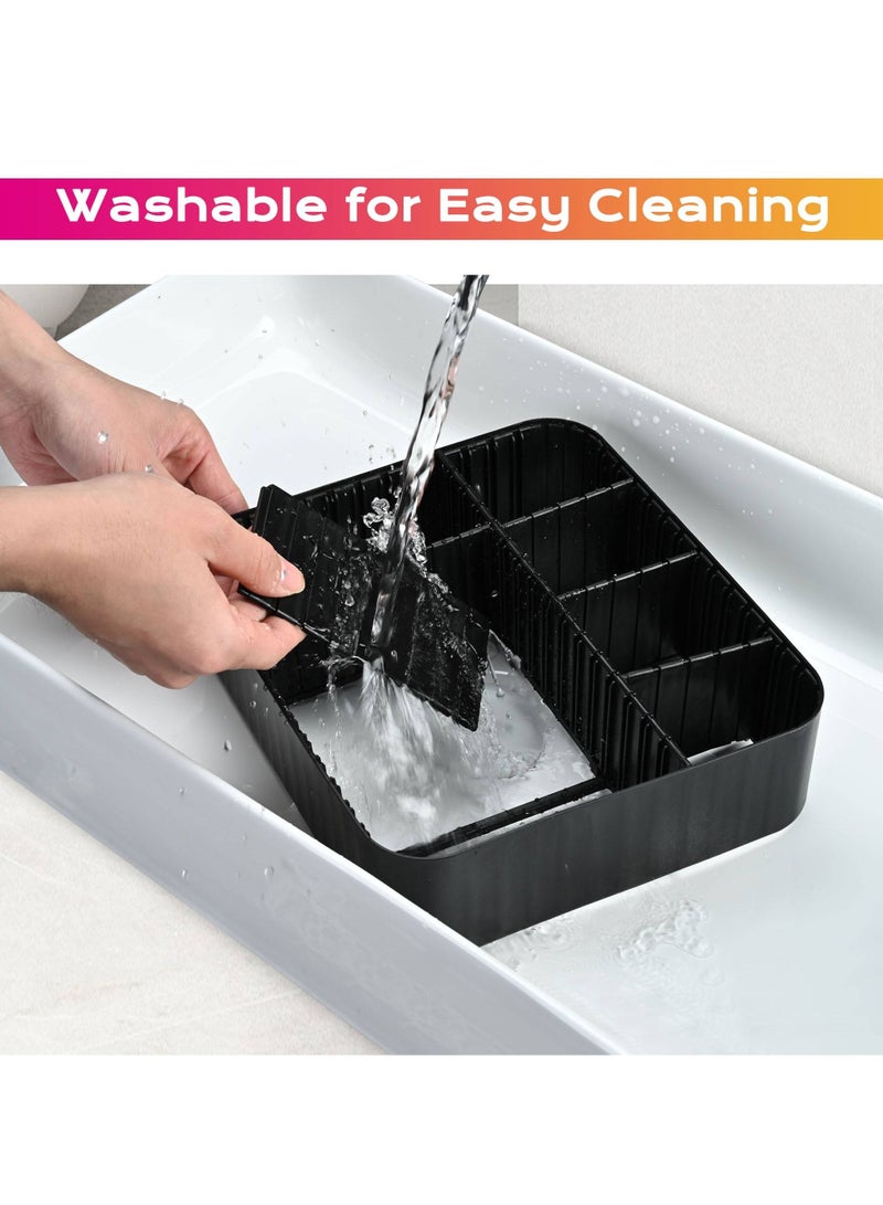 Festive Gallery Travel Makeup Bag,Portable Travel Makeup Cosmetic Case Organizer Artist Storage Bag with Adjustable Dividers for Cosmetics Makeup Brushes Toiletry Jewelry Digital Accessories (Pink) - Image 3