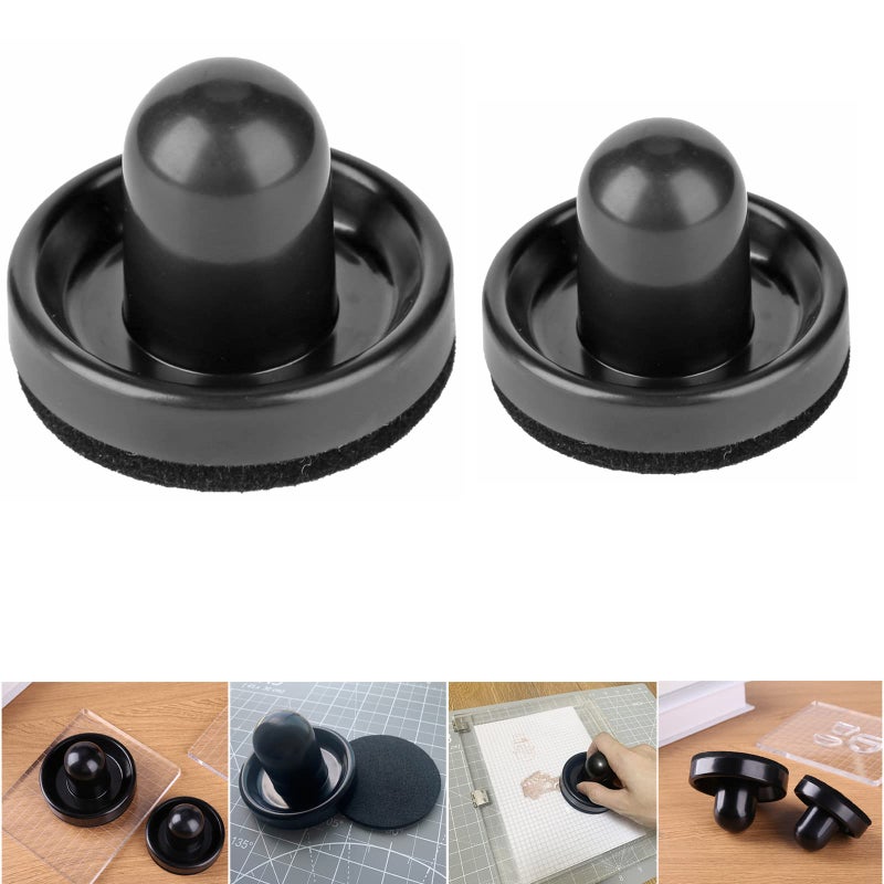 CYFUN DESIGN 2PCS Stamping ToolRubber Stamp Pressure ToolStamping Pressure Tool Stamping Blocks Press Tools for Card Making DIY Scrapbooking Craft Arts Supplies