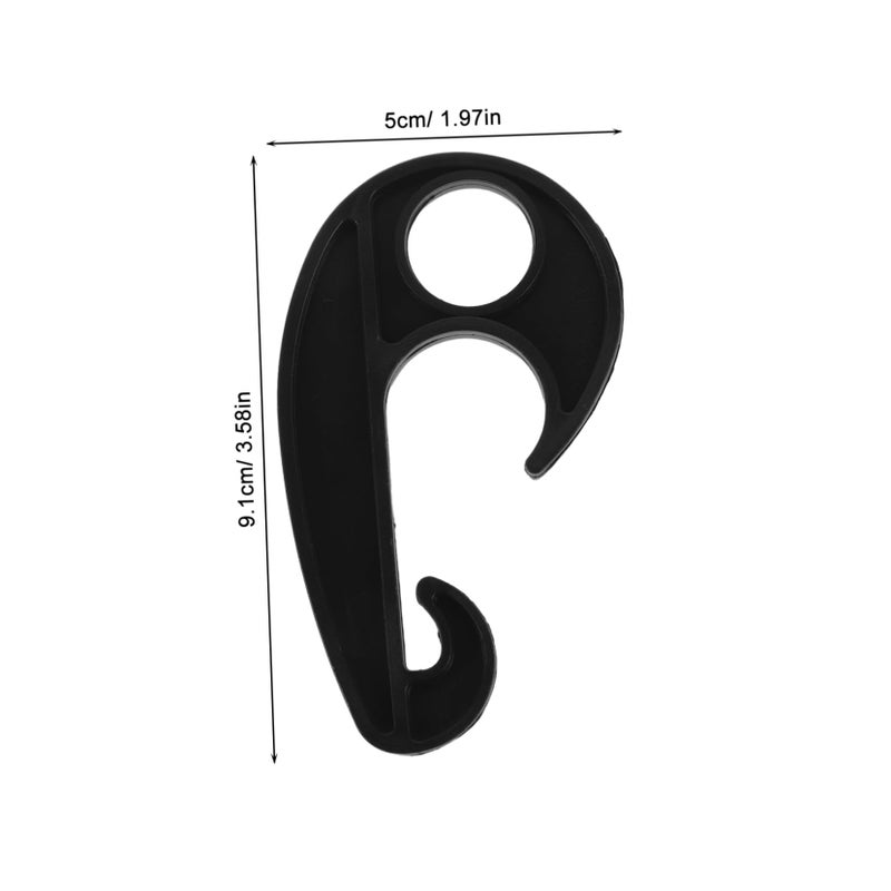 20 Pcs Windproof PVC Car Tarpaulin Hooks for Camping Tent Cover and Kayak Canopy - Image 3