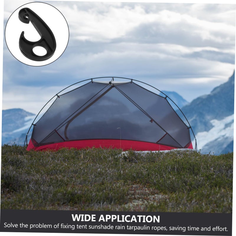 20 Pcs Windproof PVC Car Tarpaulin Hooks for Camping Tent Cover and Kayak Canopy - Image 4