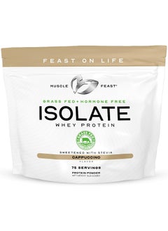 Muscle Feast Grass-Fed Whey Protein Isolate, All Natural Hormone Free Pasture Raised, Cappuccino, 5Lb (75 Servings)  - Image 1