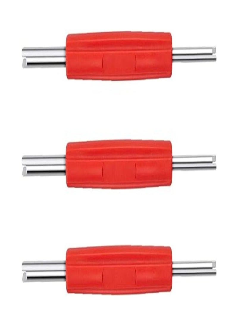 Generic 3 Pieces Tire Valve Stem Removal Tool Double Heads Valve Core Remover Tire Repair Install Tools for Cars Truck Motorcycle Bicycle  - Image 1