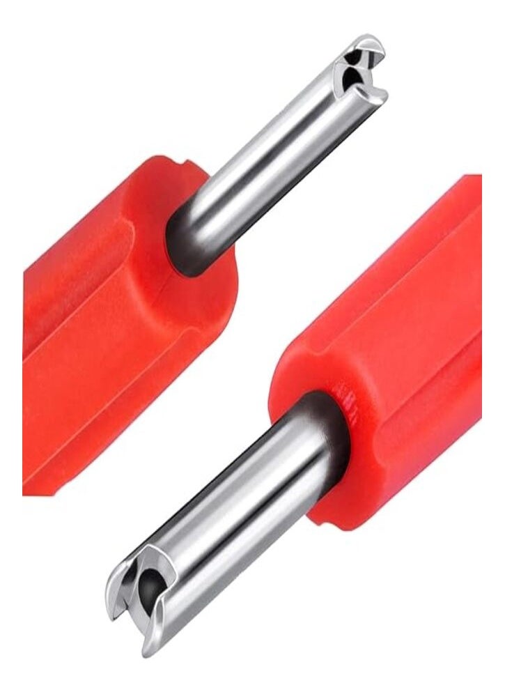Generic 3 Pieces Tire Valve Stem Removal Tool Double Heads Valve Core Remover Tire Repair Install Tools for Cars Truck Motorcycle Bicycle  - Image 2
