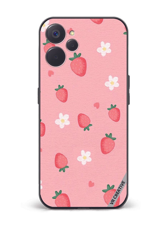 VR CREATIVE Protective Case Cover For Realme 10 5G Strawberry Design Multicolour - Image 1