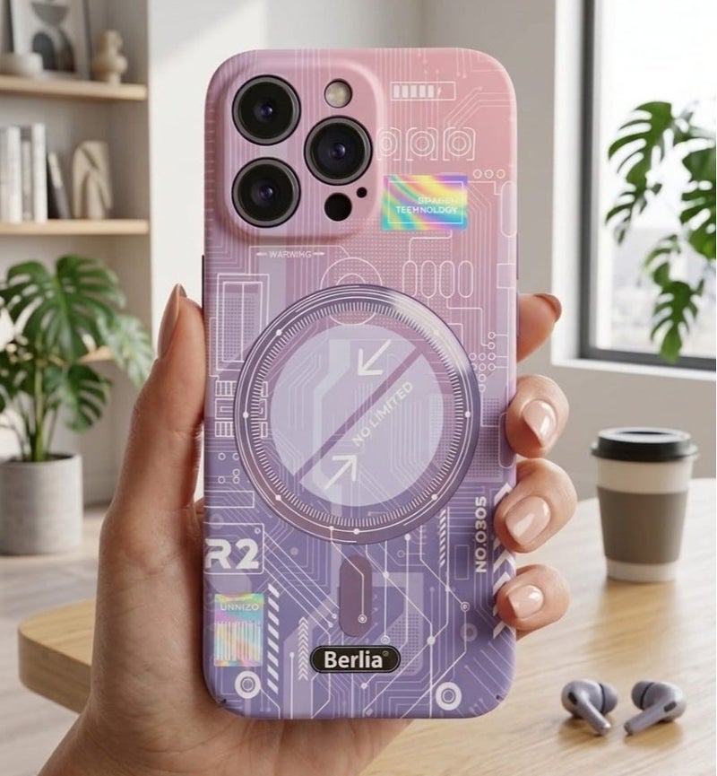 Berlia Digital-Art Printed Back Cover for iPhone 14 Pro Max – Multicolor - Image 2