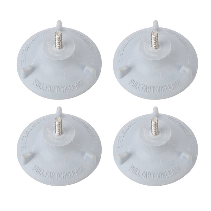 4pcs Elder Shower Chair Replacement Feet Large Suction Cups Rubber Sliplessbath Chair Replacement Feet - Image 1