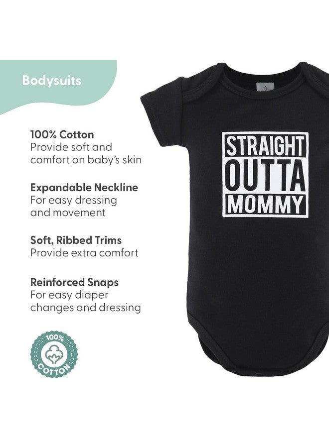 The Peanut Shell طقم هدايا بيبي ليت من بي نات شيل للفتيات - طقم هدايا مكون من 23 قطعة للمولودات الجدد، ملابس وضروريات المواليد - ملابس للفتيات من 0-3 أشهر - أسود وأبيض - Image 2