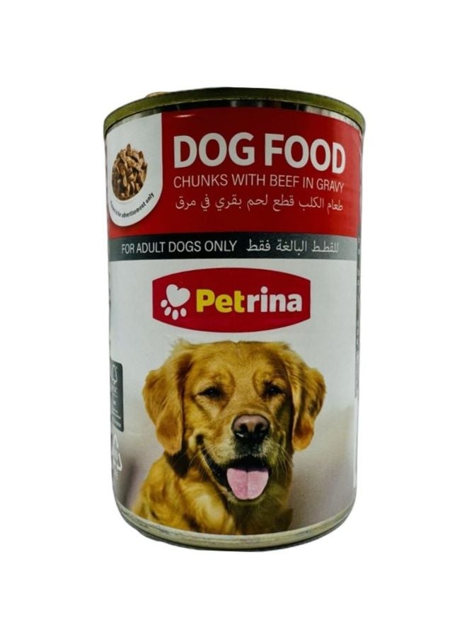 Petrina Dog Food Beef Chunks In Gravy 400g  - Image 1