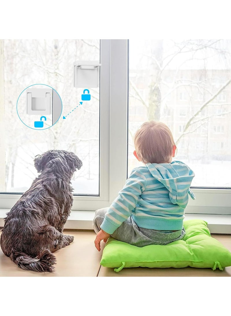 Oasisgalore 4-Pack Baby Safety Sliding Door Locks Child Window Locks, Sliding Door Locks - Image 5