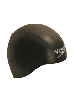 Unisex Aqua V Drag Reducing Racing Swim Cap For Men And Women - Black