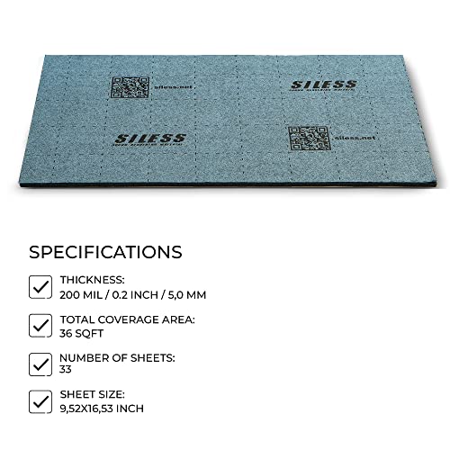 Siless LinerPRO 2in1 200 mil (5mm) 36 sqft Car Sound Deadening & Heat Insulation Closed Cell Foam - PE Foam Sound Deadener - Image 3