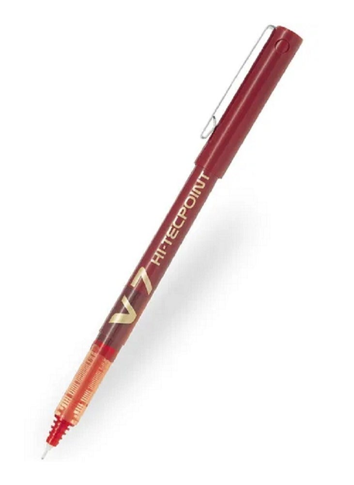 PILOT Pilot BX-V7 Hi-Tecpoint Rollerball Pen Pure Liquid Ink 0.7 mm - Red  - Image 1