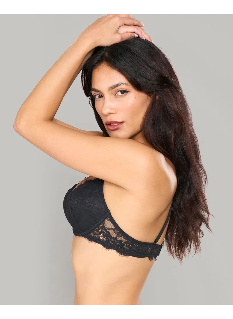 لا سينزا La Senza Sexy Double Pushup Plunge Lace Bra