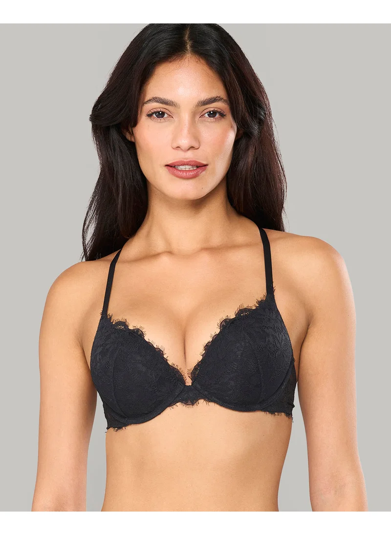 لا سينزا La Senza Sexy Double Pushup Plunge Lace Bra