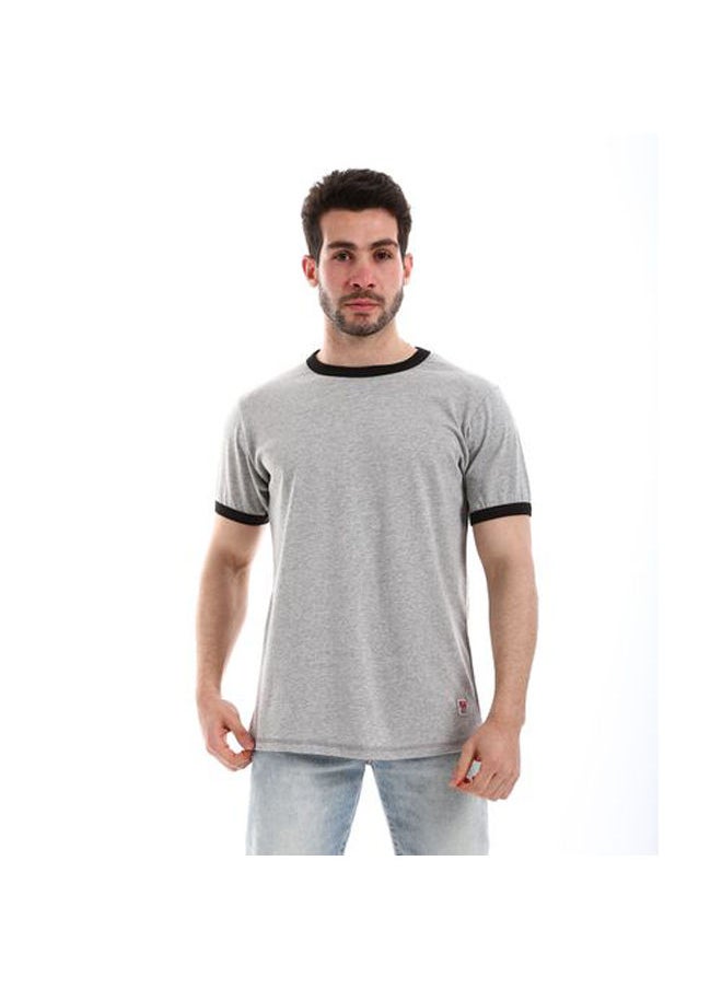 IZOR - Basic Solid Pattern Heather Grey T - Image 1