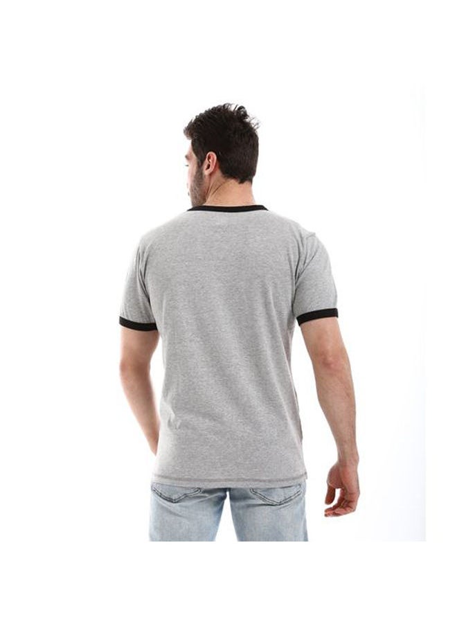 IZOR - Basic Solid Pattern Heather Grey T - Image 1