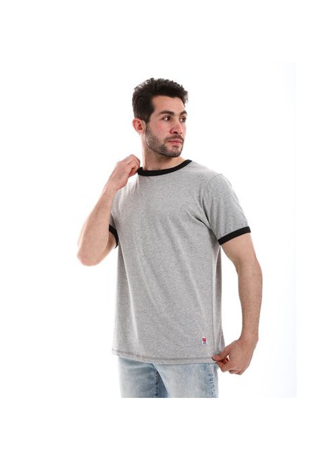 IZOR - Basic Solid Pattern Heather Grey T - Image 1