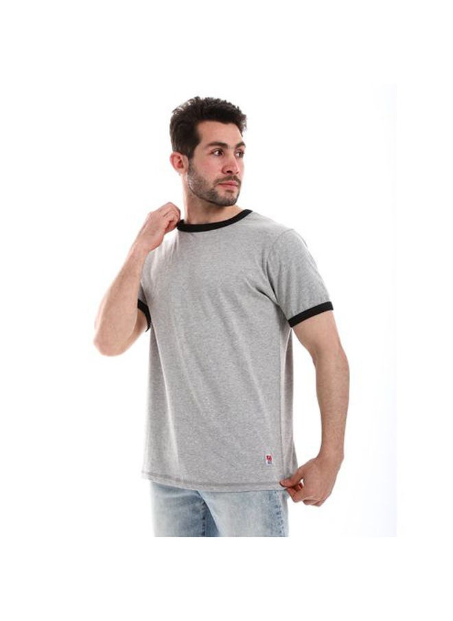 IZOR - Basic Solid Pattern Heather Grey T - Image 1