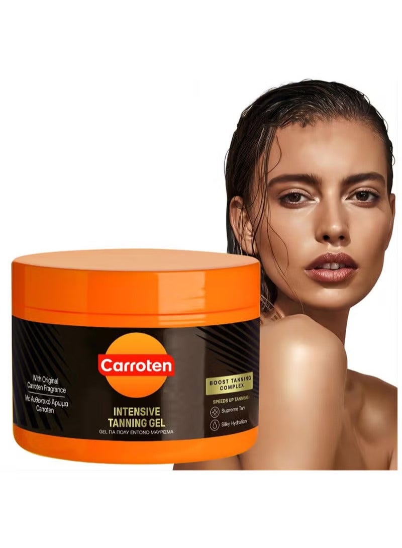Carroten Intensive Tanning Gel | Browning Tan Accelerator | Non-Greasy, Water-Resistant with Carrot and Coconut Oil | Vitamin A & E For Moisture & Hydration - Image 3