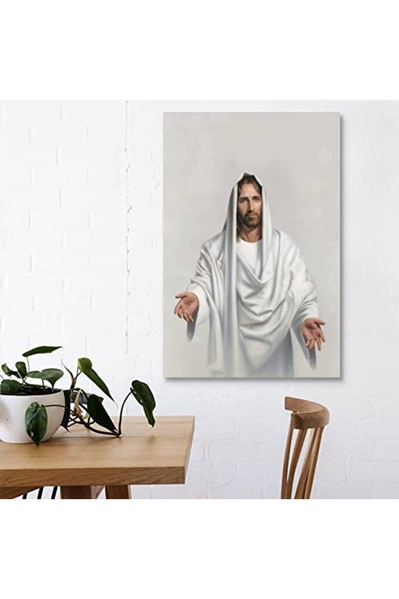 FireDeer Catholic Jesus Poster Print On Canvas Painting Christian God Pictures for Living Room No Frame - Image 3