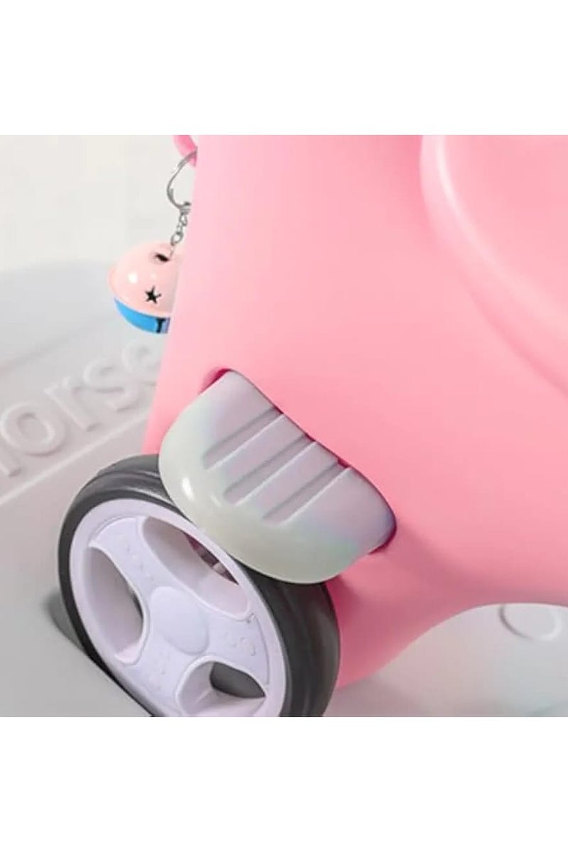 4-in-1 Rocking Horse Ride-On Toy for Toddlers | Baby Balance Bike with Wheels, Footrest & Detachable Rocker | Age 1.5–3 Years | Safe HDPE Material - Image 3