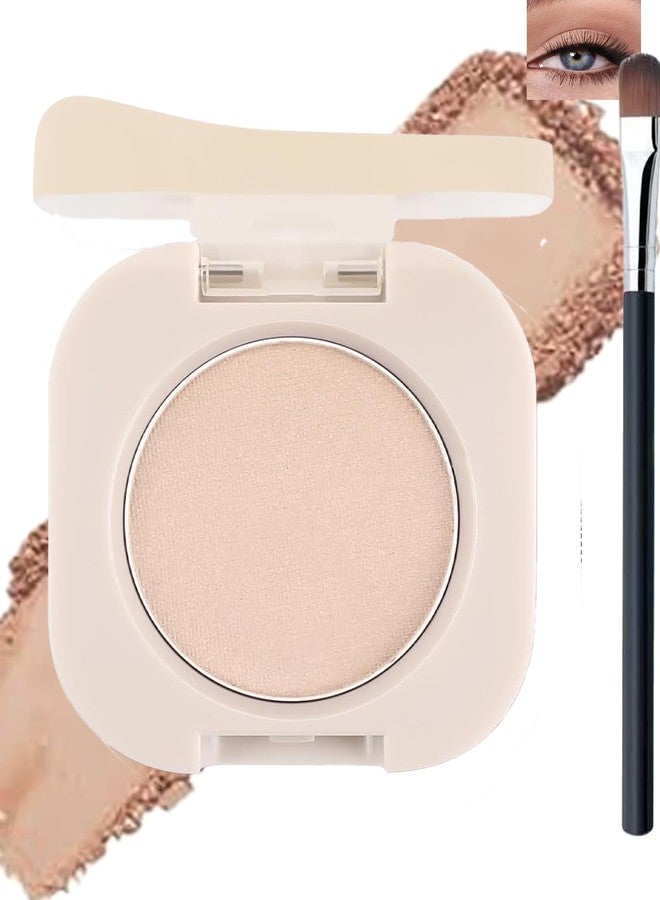 DuaTana Single Matte Eyeshadow,Light Brown Eye Shadow Palette Brow Makeup,High Pigment Waterproof Pressed Monochrome Nude Eye Shadows Powder with Smooth Lightweight Blendable Formula for Daily Eye Look-06 - Image 1
