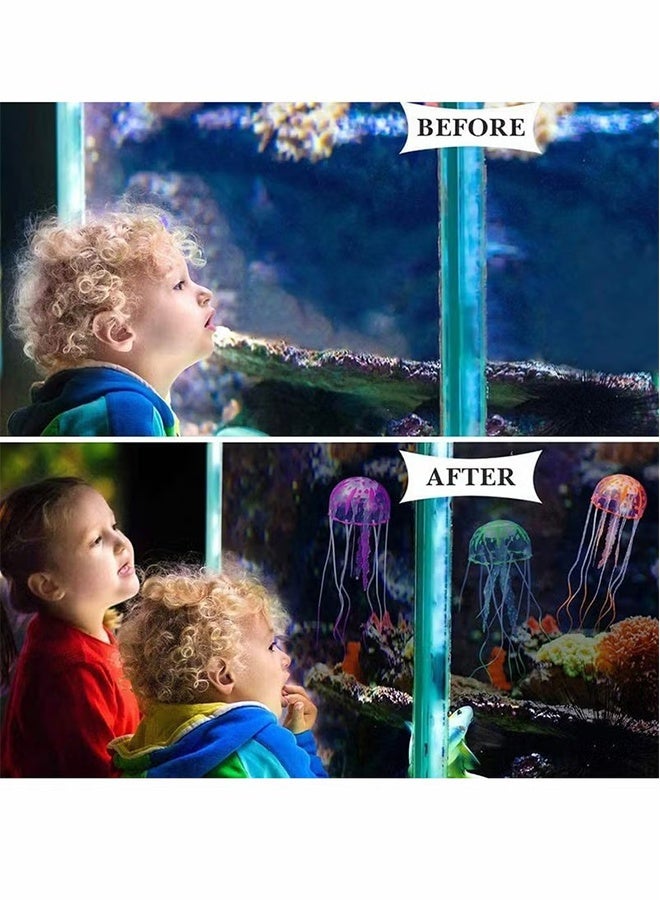 6 Pcs Glowing Jellyfish Ornament Decoration for Aquarium Fish Tank - Image 5