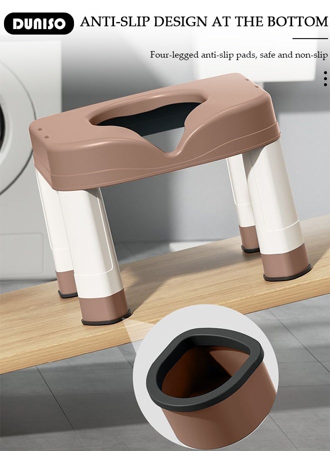 DUNISO Adjustable Commode Chair, Elderly Toilet Chair,Anti Slip Sturdy Squat Sit Bath Chairs, Maternity Toilet Stool, Bathroom Stool, for Elderly, disabled, pregnant women. - Image 3