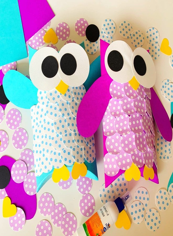 Crafted Forever Art & Crafts Hoot DIY Kit for Kid's/Children Combo (Pack of 2, Blue & Purple) - Image 1