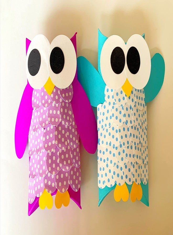 Crafted Forever Art & Crafts Hoot DIY Kit for Kid's/Children Combo (Pack of 2, Blue & Purple) - Image 2