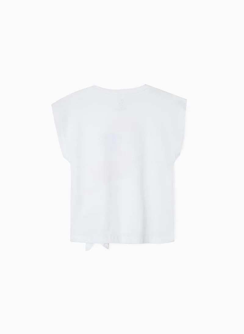 Zippy T-Shirt for Girls 'Surfing', White