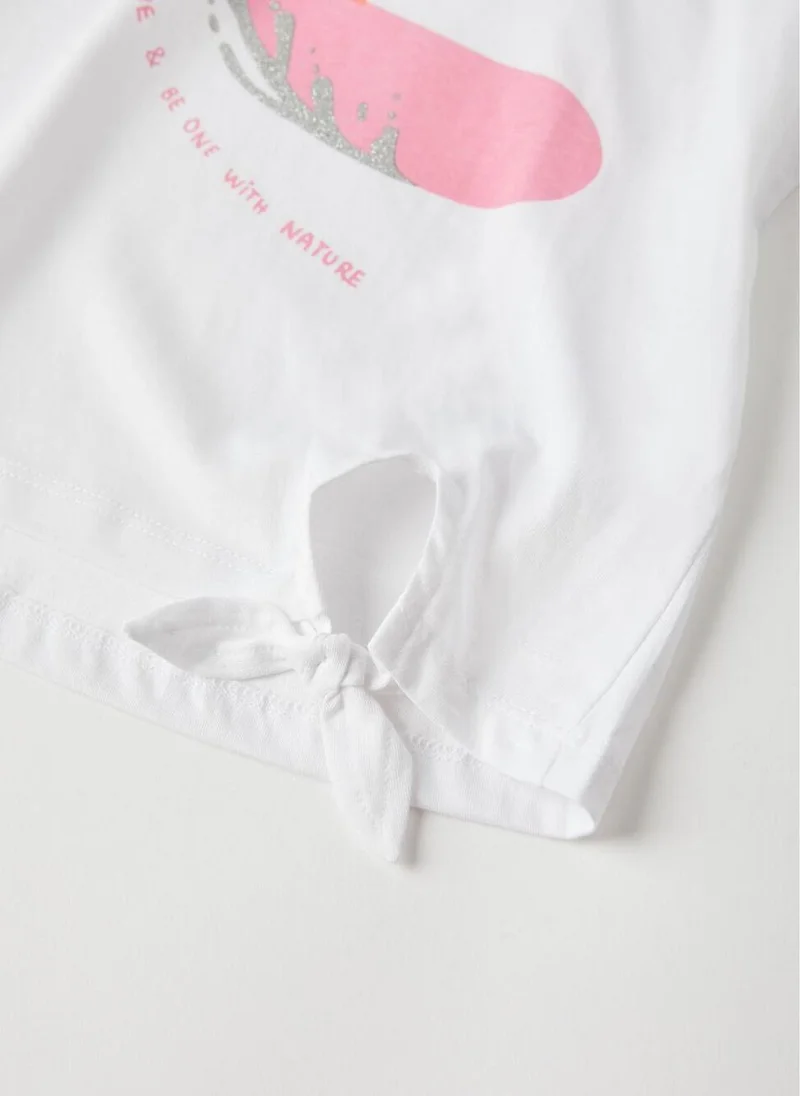 Zippy T-Shirt for Girls 'Surfing', White