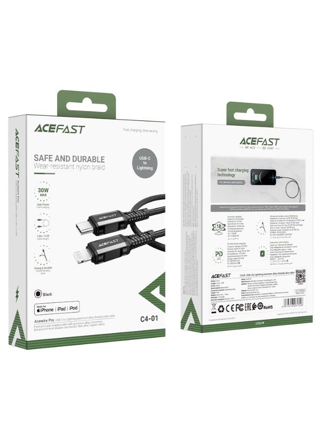 AceFast Charging Data Cable C4-01 USB-C to Lightning - Image 5