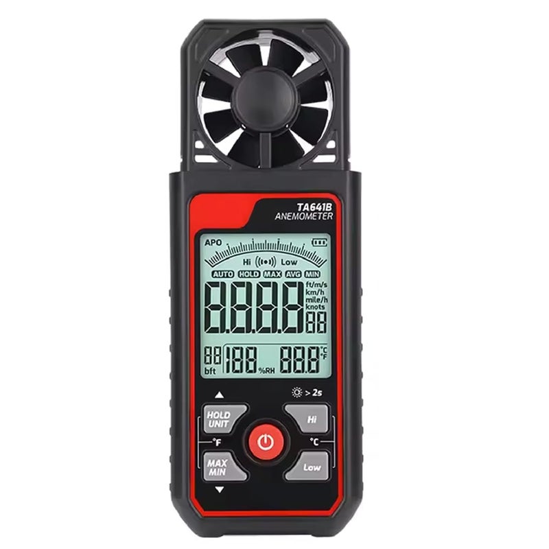 TA641B High Precision USB Anemometer Air Velocity Meter Wind Speed Tester - Image 2