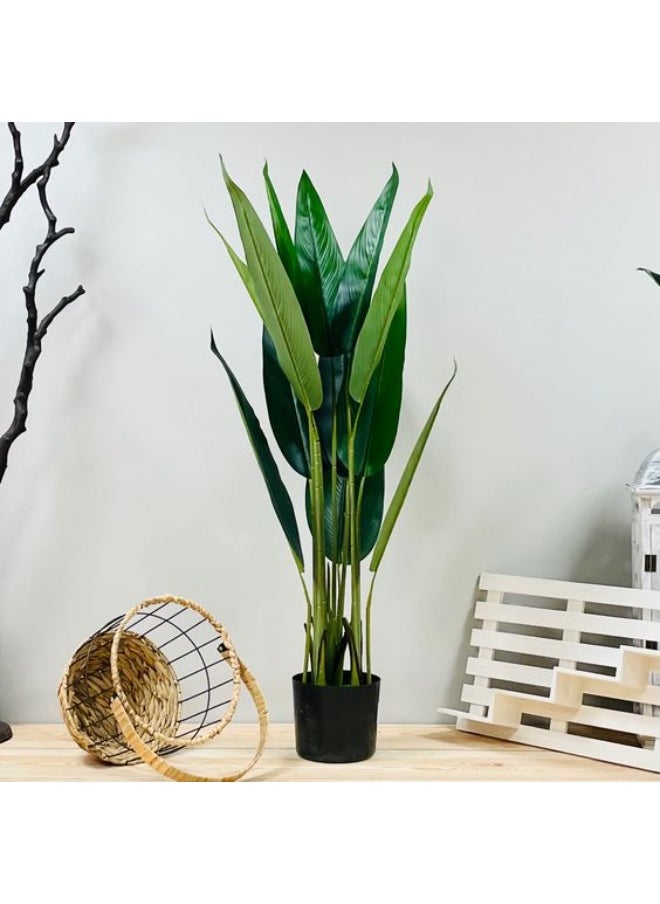 Generic Artificial tree with long leaves, 130 cm high - natural elegance with a simple and modern design  - Image 2