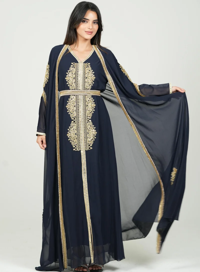 AL BENT AL SHARQIEH embroidered kaftan dress jalabia