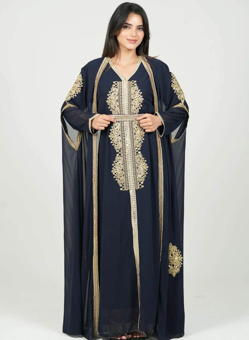 AL BENT AL SHARQIEH embroidered kaftan dress jalabia