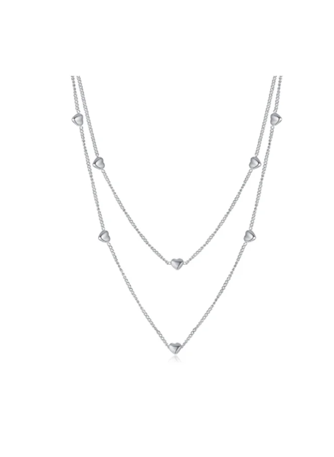 لي كوبر LEE COOPER Women's Stainless Steel Silver Necklace - LC.N.01432.330