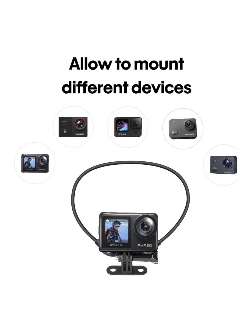 Neck Mount for DJI Osmo Pocket 3 Creator Combo, Neck Mount Compatible with GoPro, for DJI Osmo Pocket 3 Insta360 and Most Action Cameras Accessories