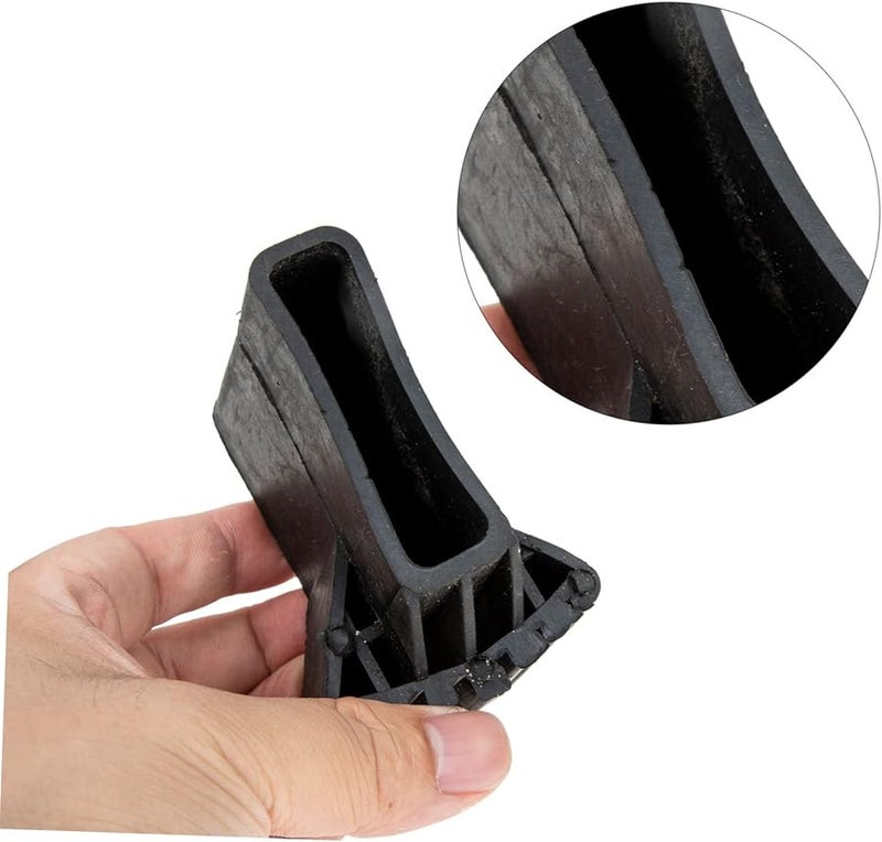 4Pcs Black Rubber Ladder Feet Pads For Enhanced Stability Home Office Construction Use - Image 5