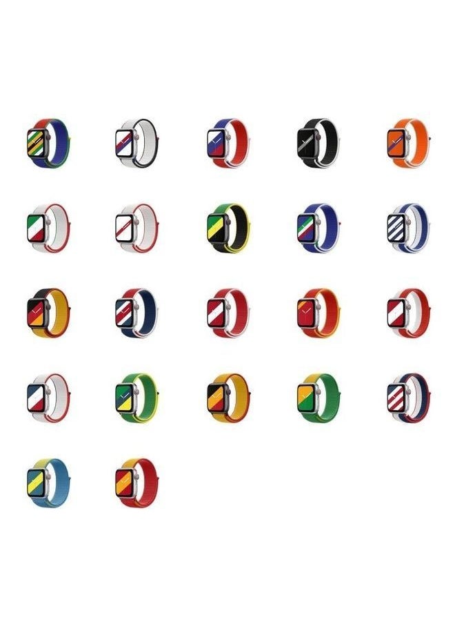 NIBEMINENT - International Loopback Replacement Watchbands for Apple Watch Series 7/6/SE/5/4/3/2/1 38/40/41mm Russia - Image 1