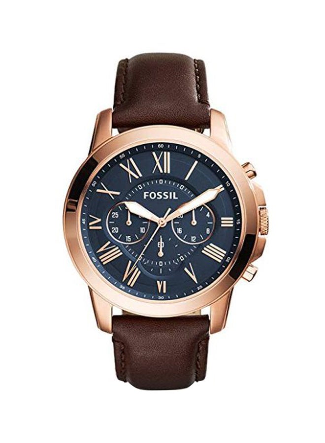 FOSSIL Men Grant Chronograph Watch FS5068 - 44 mm - Brown - Image 1