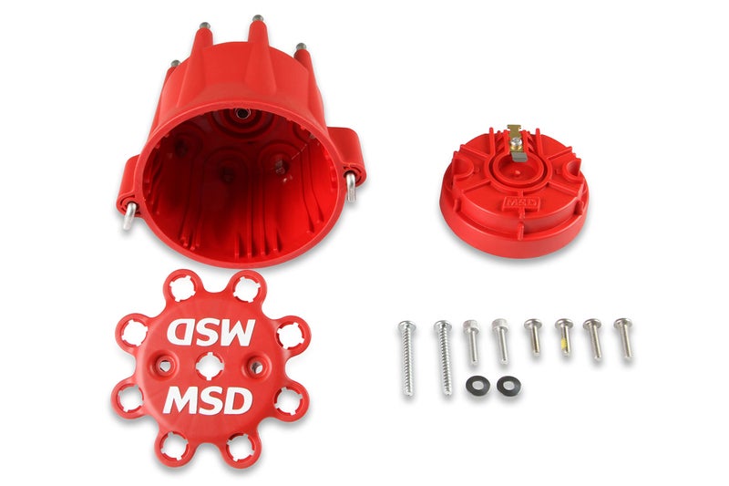 MSD 84335 HEI Distributor Cap and Rotor Kit Red - Image 2