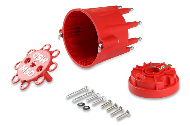 MSD 84335 HEI Distributor Cap and Rotor Kit Red - Image 3